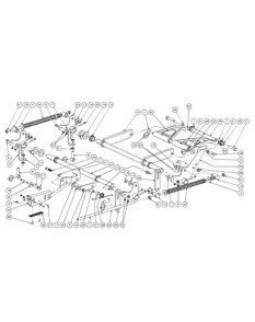 Lift Assembly (2009) Diagram and Parts List for M54-KH (53AH8CT4050-27HP-OHV)(2009 & Before) Cub Cadet Lawn Tractor
